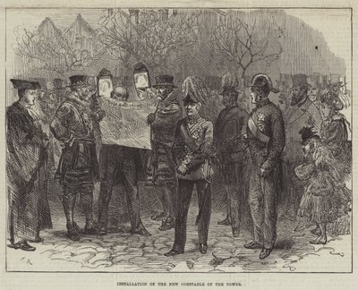 Installation du nouveau connétable de la Tour - Sir John Charles Robinson